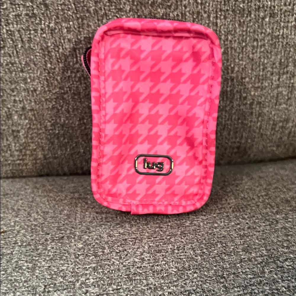 Lug pink hounds tooth drizzle